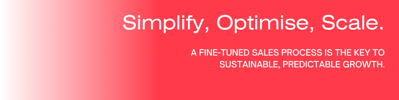 Banner Image - Sales Process Optimisation