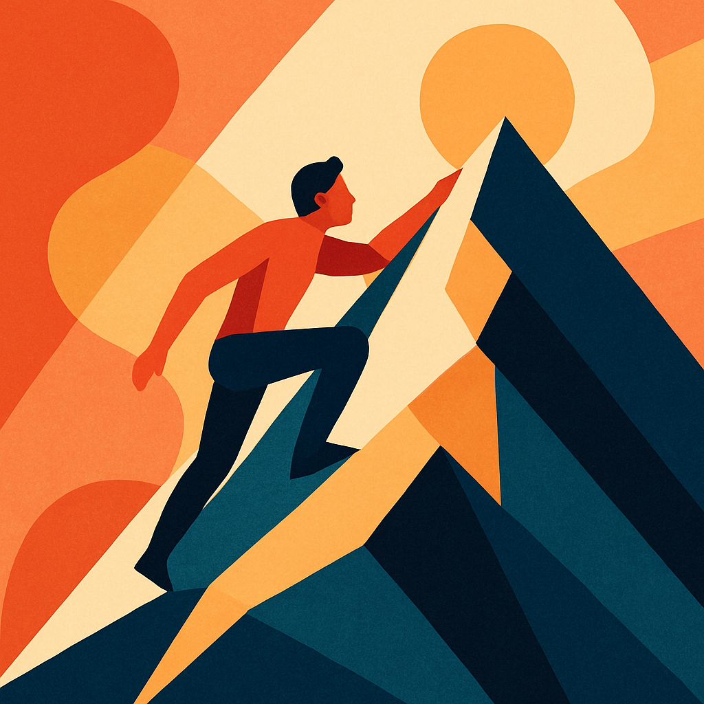 Concept image of a founder scaling fast